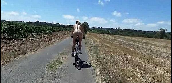  Sexy and nude doing biking